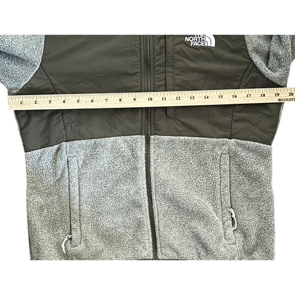 The North Face Denali Fleece Gray & Brown Jacket Women's Small - Picture 3 of 7